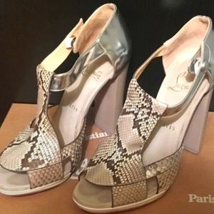 Christian Louboutin Sz 37.5 Python Heel